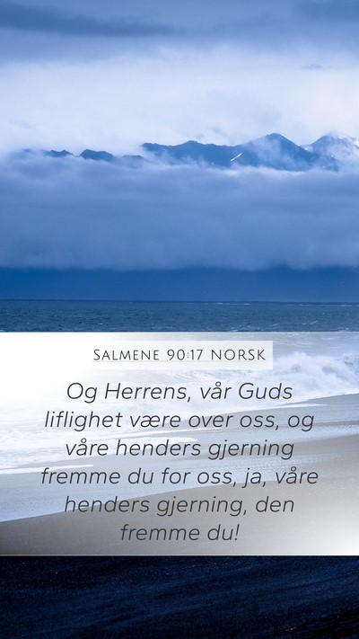 Salmene 90:17 NORSK Bible Verse Image