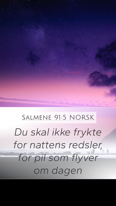 Salmene 91:5 NORSK Bible Verse Image