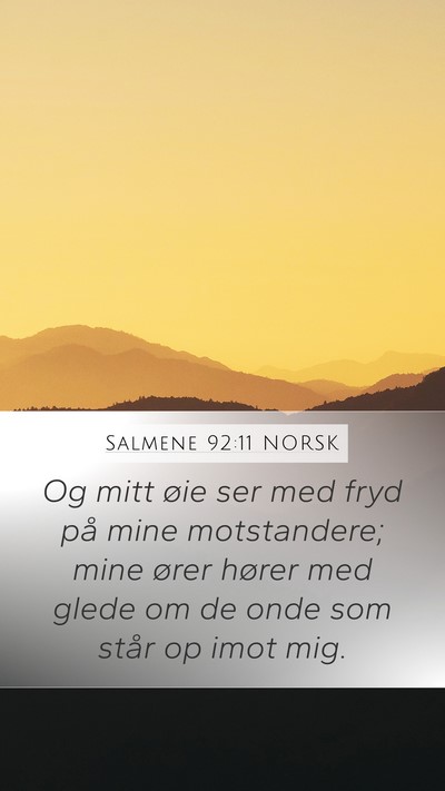 Salmene 92:11 NORSK Bible Verse Image