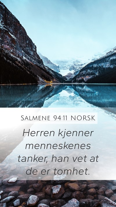 Salmene 94:11 NORSK Bible Verse Image