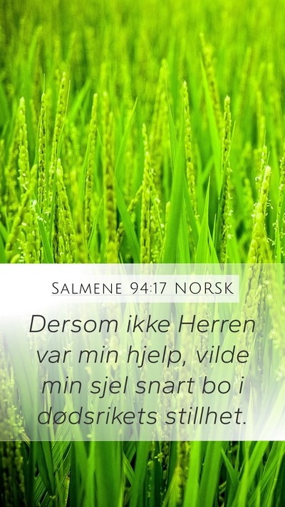 Salmene 94:17 NORSK Bible Verse Image