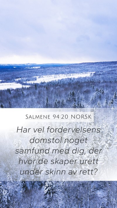 Salmene 94:20 NORSK Bible Verse Image