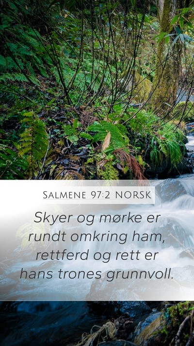 Salmene 97:2 NORSK Bible Verse Image