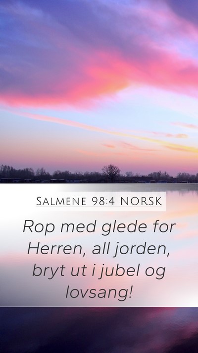 Salmene 98:4 NORSK Bible Verse Image