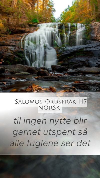 Salomos Ordspråk 1:17 NORSK Bible Verse Image