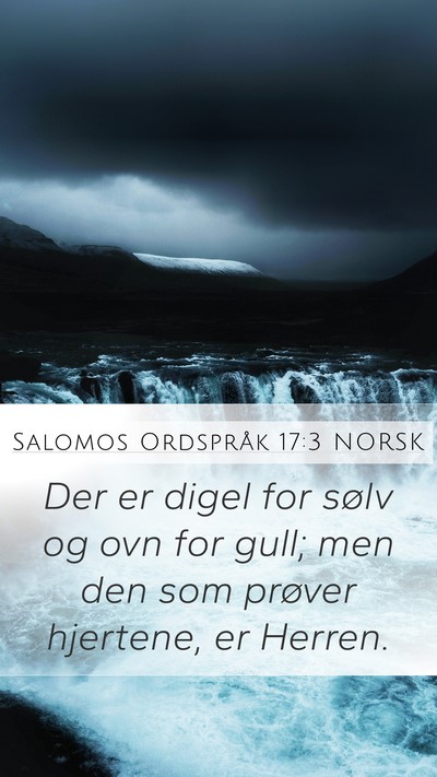 Salomos Ordspråk 17:3 NORSK Bible Verse Image