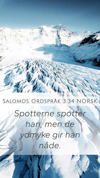 Salomos Ordspråk 3:34 NORSK Bible Verse Image