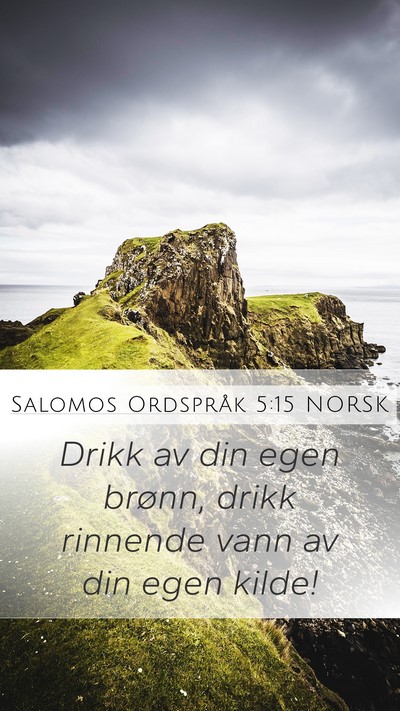 Salomos Ordspråk 5:15 NORSK Bible Verse Image
