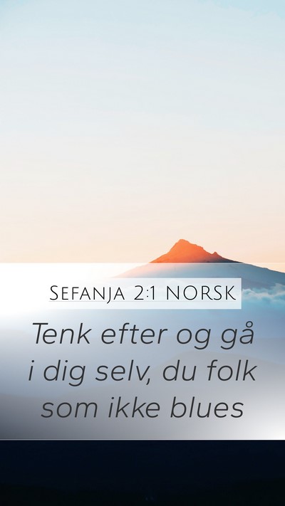 Sefanja 2:1 NORSK Bible Verse Image