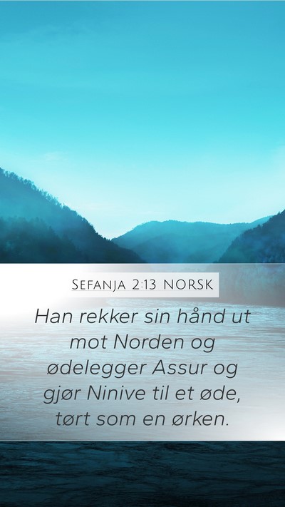 Sefanja 2:13 NORSK Bible Verse Image