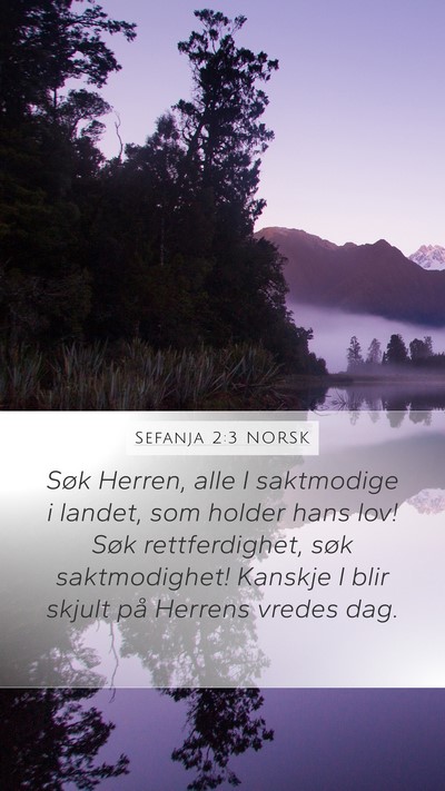Sefanja 2:3 NORSK Bible Verse Image