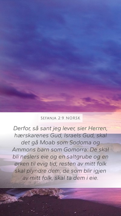 Sefanja 2:9 NORSK Bible Verse Image