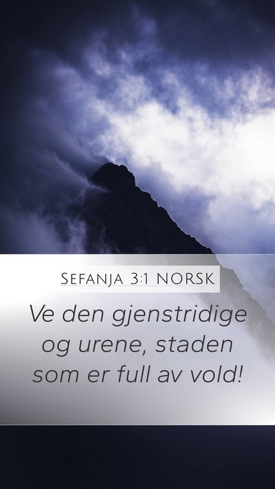 Sefanja 3:1 NORSK Bible Verse Image