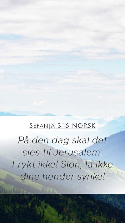 Sefanja 3:16 NORSK Bible Verse Image