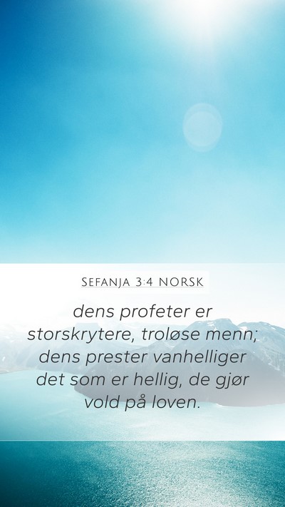Sefanja 3:4 NORSK Bible Verse Image
