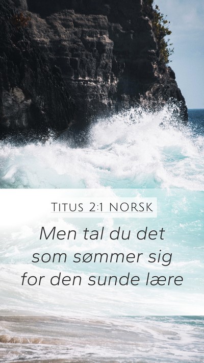 Titus 2:1 NORSK Bible Verse Image