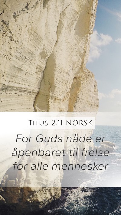 Titus 2:11 NORSK Bible Verse Image
