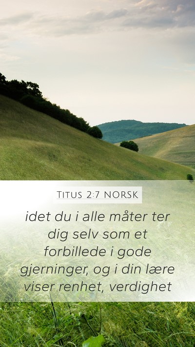 Titus 2:7 NORSK Bible Verse Image