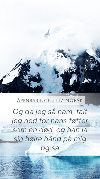 Åpenbaringen 1:17 NORSK Bible Verse Image