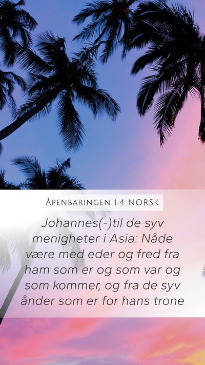 Åpenbaringen 1:4 NORSK Bible Verse Image