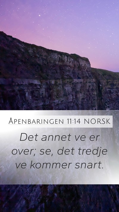 Åpenbaringen 11:14 NORSK Bible Verse Image