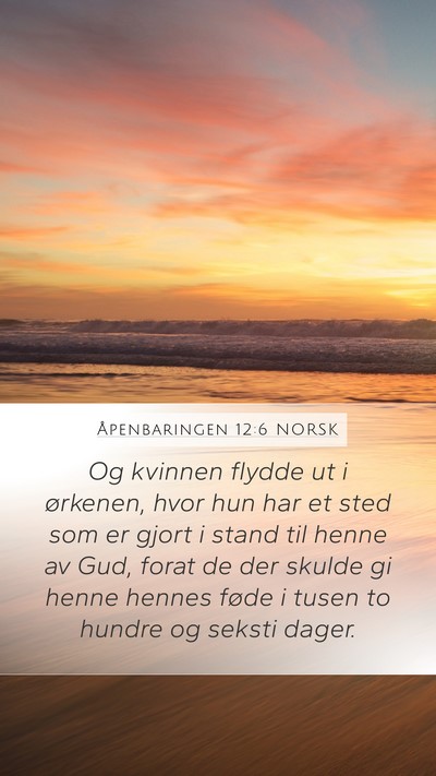 Åpenbaringen 12:6 NORSK Bible Verse Image