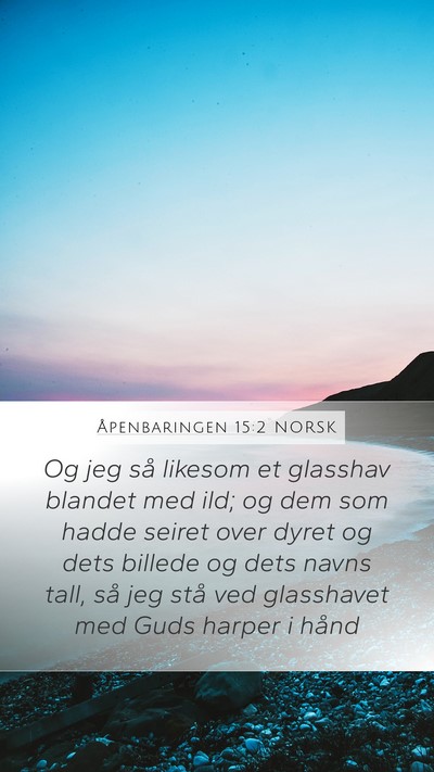 Åpenbaringen 15:2 NORSK Bible Verse Image
