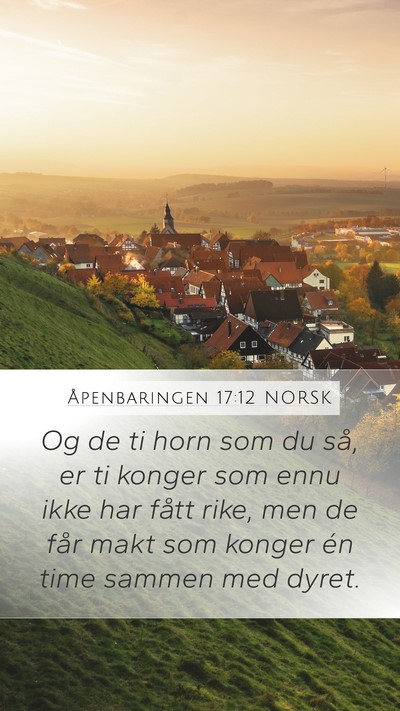 Åpenbaringen 17:12 NORSK Bible Verse Image