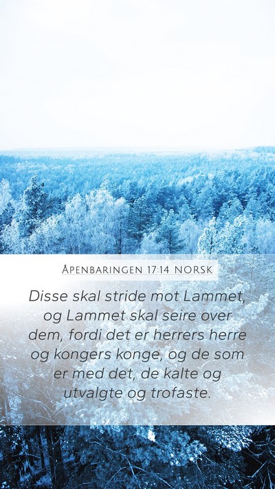 Åpenbaringen 17:14 NORSK Bible Verse Image