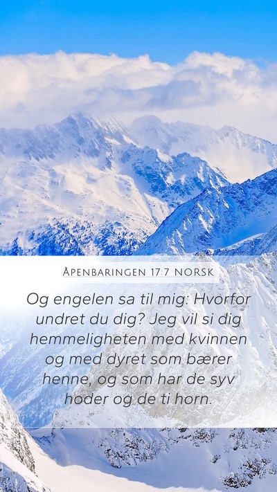 Åpenbaringen 17:7 NORSK Bible Verse Image