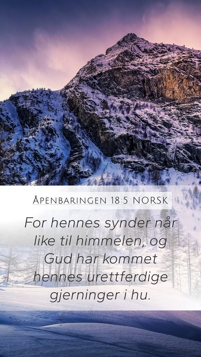 Åpenbaringen 18:5 NORSK Bible Verse Image