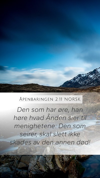 Åpenbaringen 2:11 NORSK Bible Verse Image