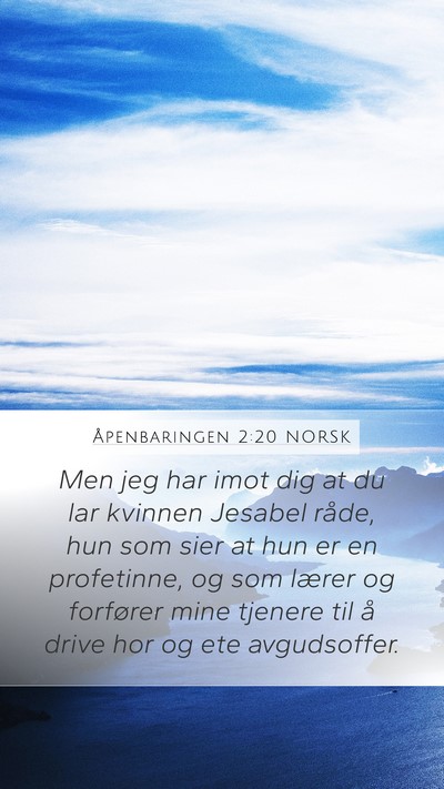 Åpenbaringen 2:20 NORSK Bible Verse Image