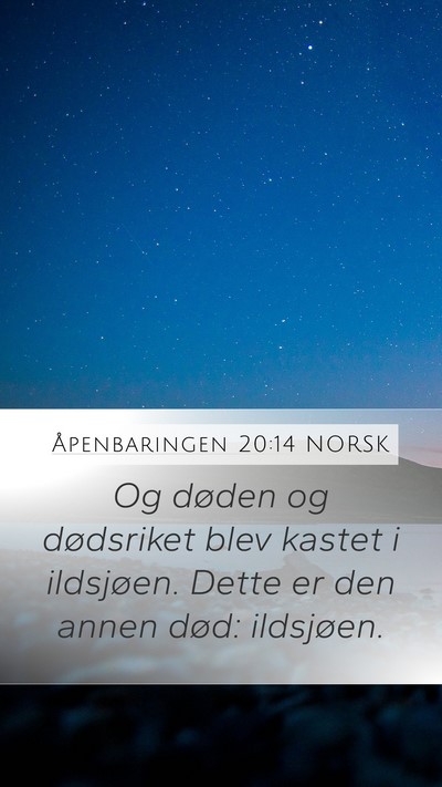 Åpenbaringen 20:14 NORSK Bible Verse Image