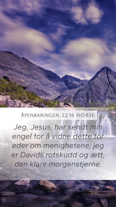 Åpenbaringen 22:16 NORSK Bible Verse Image