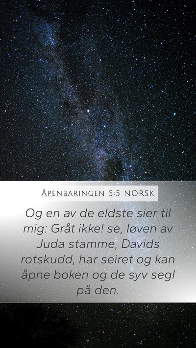 Åpenbaringen 5:5 NORSK Bible Verse Image