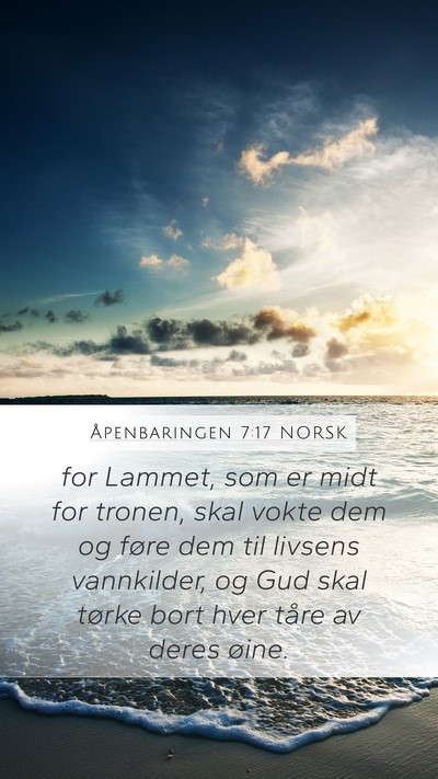 Åpenbaringen 7:17 NORSK Bible Verse Image