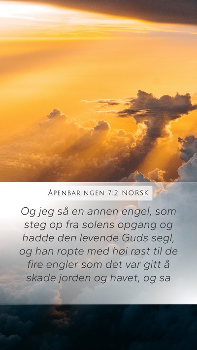 Åpenbaringen 7:2 NORSK Bible Verse Image
