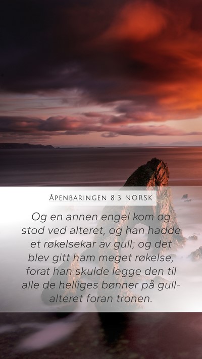 Åpenbaringen 8:3 NORSK Bible Verse Image