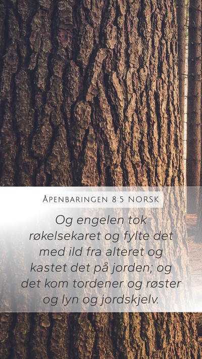 Åpenbaringen 8:5 NORSK Bible Verse Image