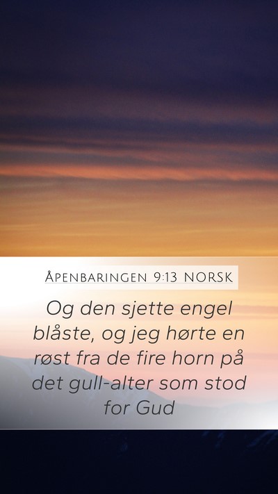 Åpenbaringen 9:13 NORSK Bible Verse Image