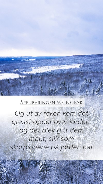 Åpenbaringen 9:3 NORSK Bible Verse Image